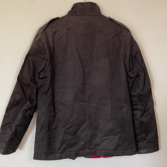 Men’s waxed cotton military jacket - Picture 2 of 3